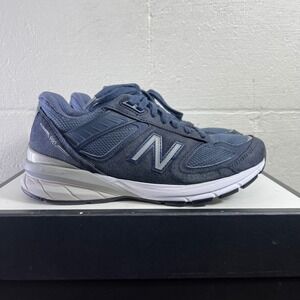 New Balance 990v5 M990NV5 Navy Suede Running Shoes Sneaker Men's 7 Made In USA
